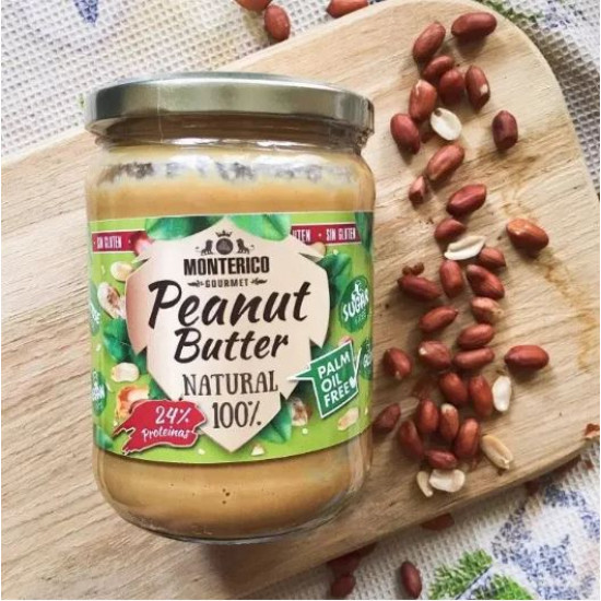 Арахисовая паста без глютена Monterico Peanut Butter Natural 500 г Испания