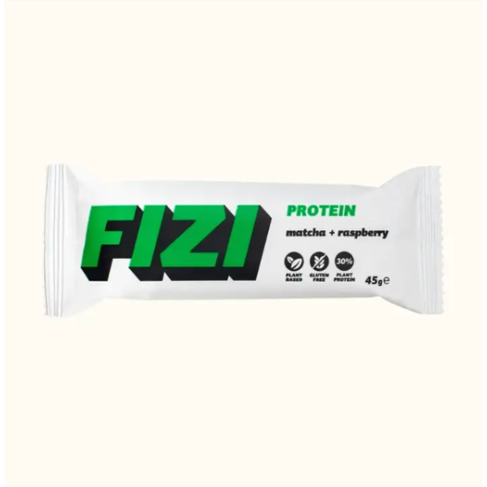 Батончик Fizi Protein MATCHA + RASPBERRY 45 г