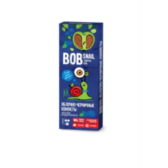 Натуральні Яблучно-Чорничні Цукерки ТМ BOB SNAIL 30 г пастила без цукру Равлик Боб Натуральні Яблучно-Чорничні Цукерки ТМ BOB SNAIL 30 г пастила без цукру Равлик Боб