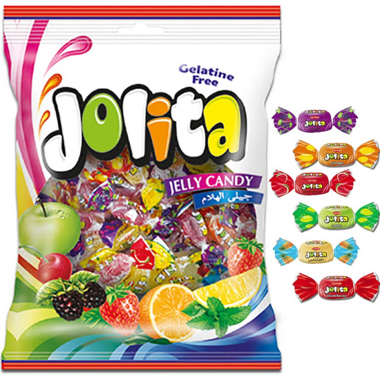Цукерки желейні фруктові асорті Jolita 1кг Туреччина