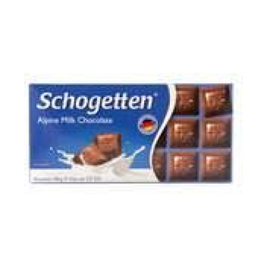 Шоколад Schogetten Alpine milk Chocolate Альпійський молочний 100 г Німеччина (15 шт/1 ящик)