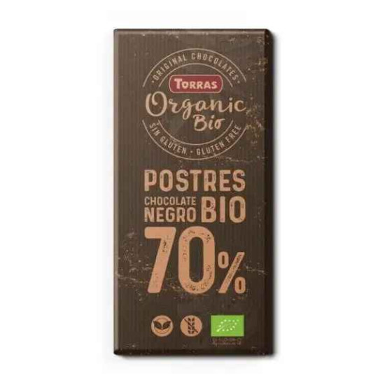 Шоколад чорний Torras Postres Chocolate Negro Bio 70% какао 200 г 