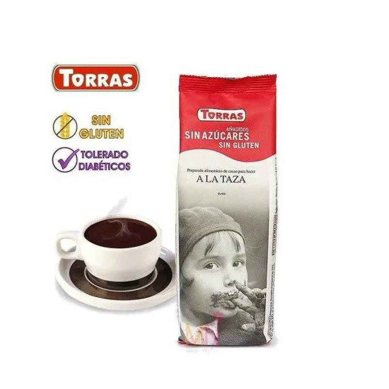 Гарячий шоколад TORRAS a la Taza без глютену без цукру 180 г