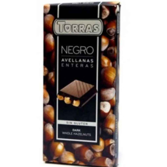 Шоколад чорний Торрас із цільним фундуком Torras negro 200 г