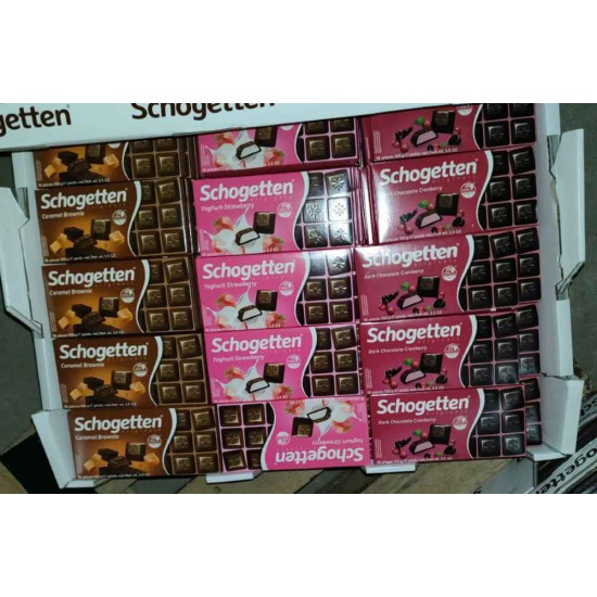 Шоколад Schogetten 3 різновиди Mix Шогеттен Мікс 120 штук (ящик) Німеччина