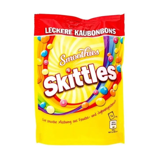 Драже в Кольоровій Глазурі Skittles Smoothies Скітлз 160 г Німеччина
