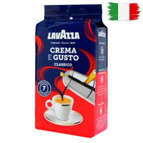 Кава мелена Lavazza Crema e gusto Classico 250 г (30% арабіка / 70% робуста)