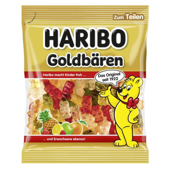 Haribo Goldbären Желейные конфеты с фруктовыми вкусами в форме Мешок 175 g