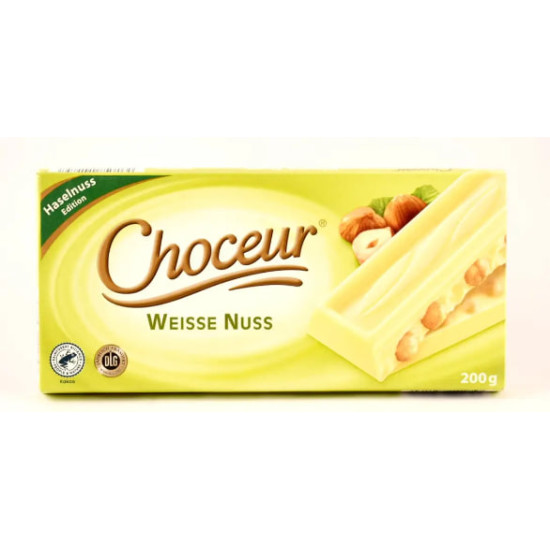 Choceur Weiss Nuss Белый шоколад с целым фундуком 200g