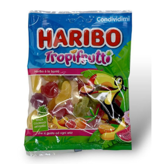 Haribo Tropifrutti Желейні цукерки зі смаком тропічних фруктів 175g