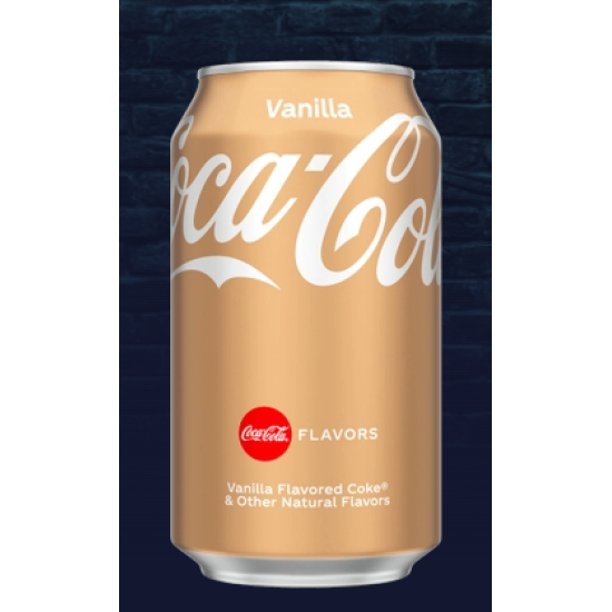 Coca-Cola Vanilla Газированный напиток со вкусом ванили 330ml Европейская