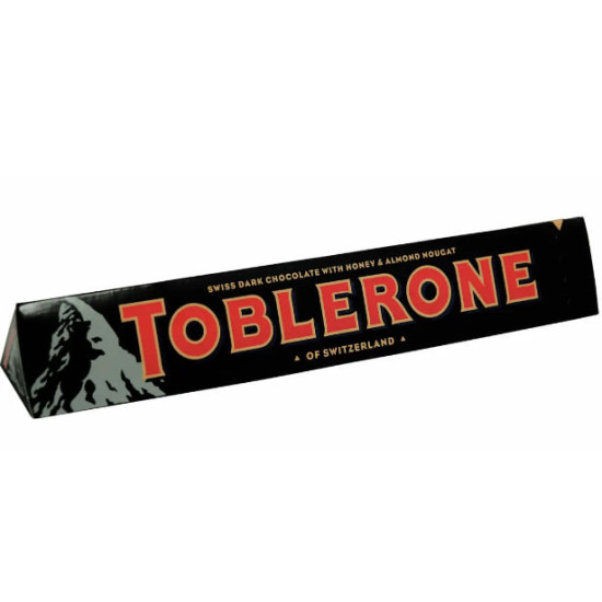 Toblerone Швейцарский черный шоколад 100г 