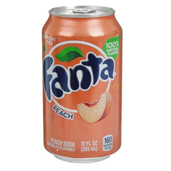 Fanta Peach USA Газированный напиток со вкусом персика 355ml