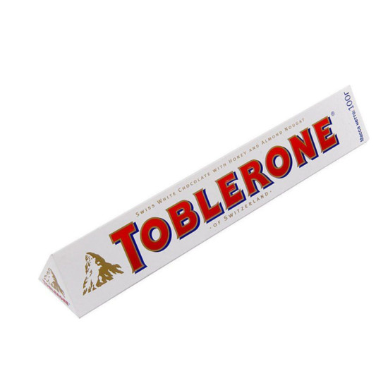 Toblerone Швейцарский белый шоколад 100г