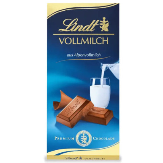 Lindt Vollmilch Молочний шоколад 100g