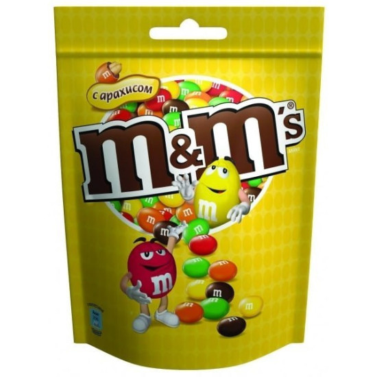 M&M’s Арахіс в шоколадні і в глазурі 250g