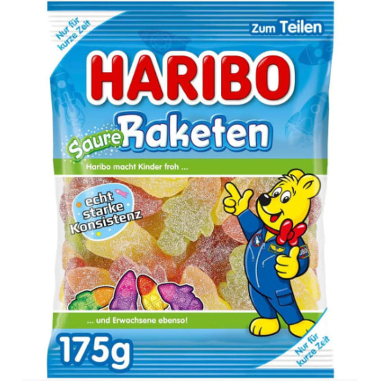 Haribo Saure Raketen Кислые ракеты 175г