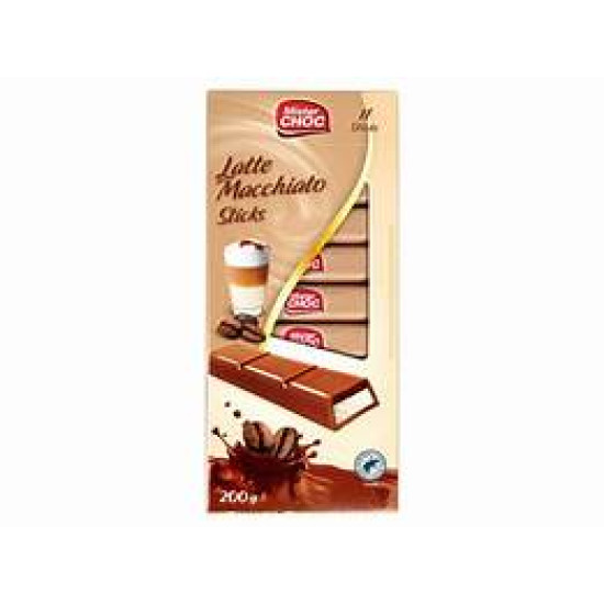 Шоколад молочний із кавовою начинкою Latte Macchiato Mister Choc 200 г Німеччина