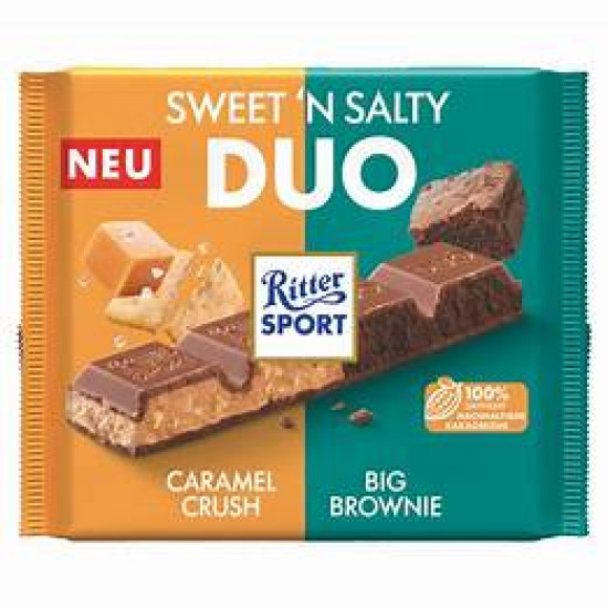 Молочний шоколад Ritter Sport Sweet'n Salti Duo 218г Німеччина 
