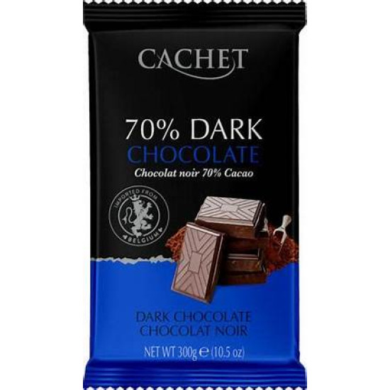Шоколад Cachet (Кашет) чорний 70% какао Бельгія 300г 