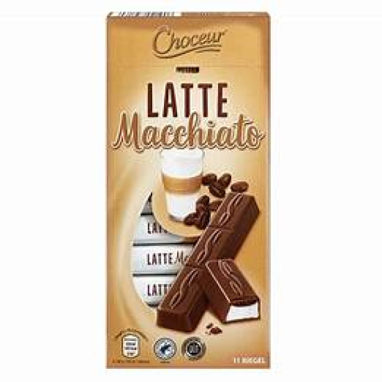 Шоколад молочний із кавово-вершковою начинкою Latte Macchiato Choceur 200 г Німеччина 
