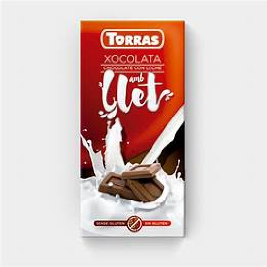 Шоколад молочний БЕЗ ДОБАВОК БЕЗ ГЛЮТЕНУ Torras Amb Llet 80г Іспанія