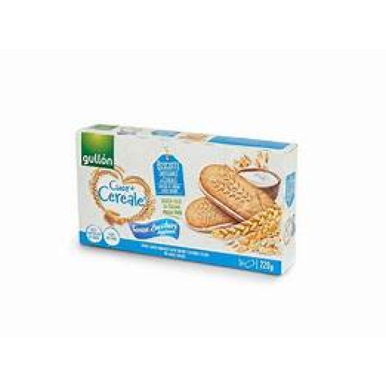 Печиво без цукру злакове з йогуртовим кремом Gullon Cuor di Cereale 220 г (5х44 г) Іспанія 