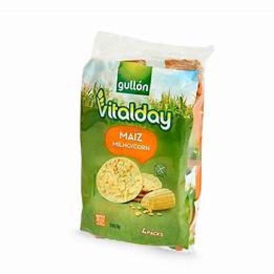 Хлібці без глютену з кукурудзяною Vitalday Gullon 108.8 г (4х27.2 г) Іспанія