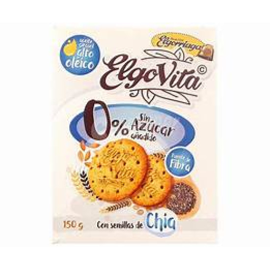 Печиво з насінням Чіа БЕЗ САХАРА Elgo Vita Biscuits with Chia seeds 150 г Іспанія 