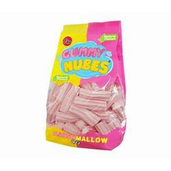 Зефір Маршмелоу БЕЗ ГЛЮТЕНА І ЛАКТОЗИ Gummy Nubes Marshmallow Jake Rayados Striped 500 г Іспанія 