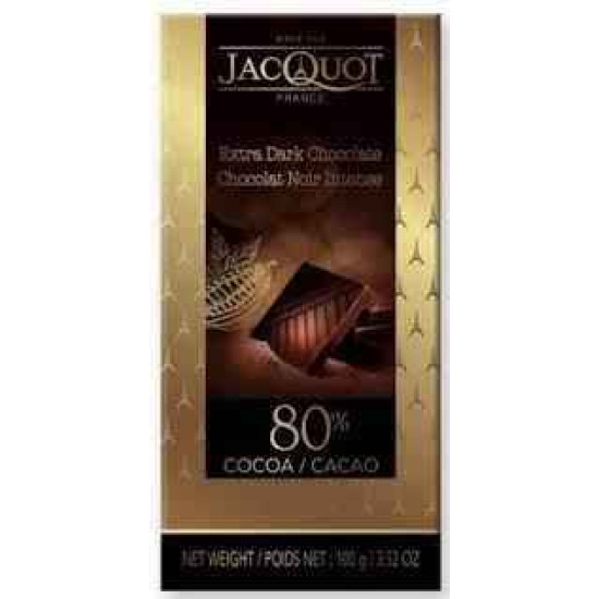 Шоколад Екстра чорний 80% какао Jacß Extra Dark Chocolate 100 г Франція 