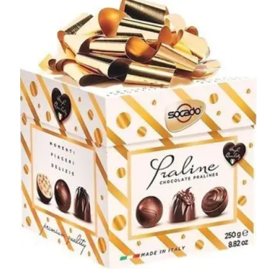 Цукерки шоколадні праліне Асорті Socado Praline Di Cioccolato 1 кг Італія