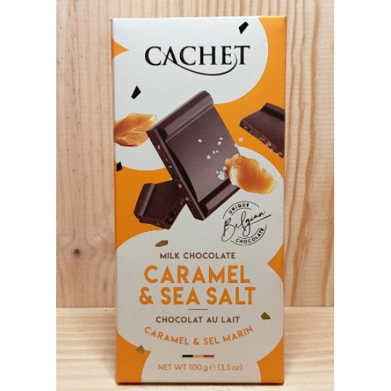 Шоколад CACHET (КАШЕТ) карамель і морська сіль 300г